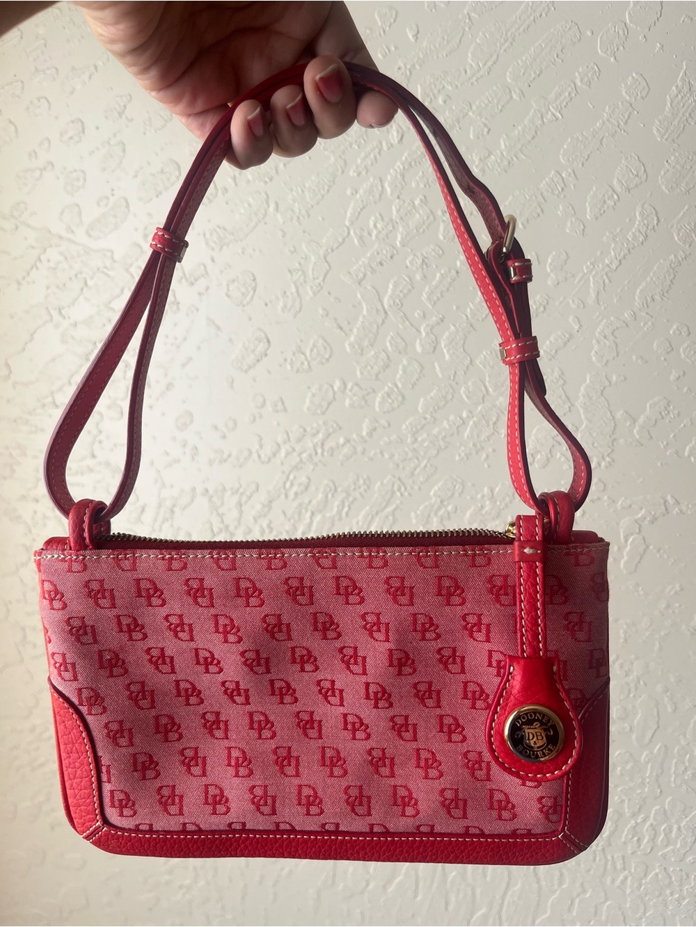 Dooney & Bourke Red Signature Logo Shoulder Bag